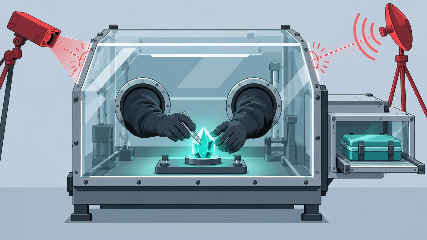 Classified.map is a glovebox: you can work on the secret inside, the result comes out still sealed, and nothing outside can see in.